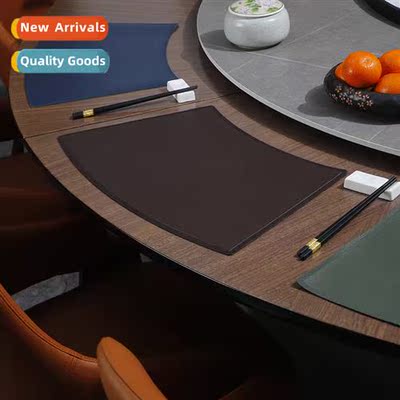 el round table high-grade lear placemats western food pads d