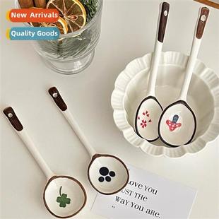 value cute soup high household color spo Japanese ceramic