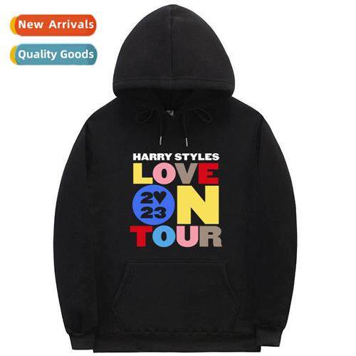 Threaded Bottom Hem Sweatshirt Hoodie Love On Tour 2023 Lett