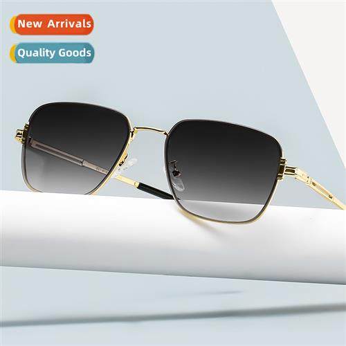 2A275 new square small glasses men retro metal sunglasses fe