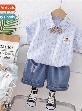 Childrens clothing boys summer shirt short-sleeved su boys c