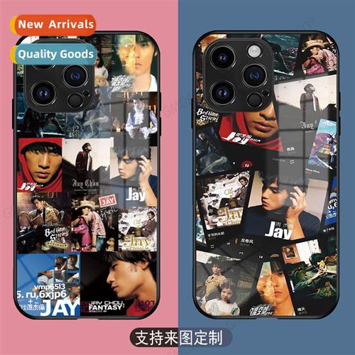 jay chou album er apple phe case iphe14 glass case apple13 j