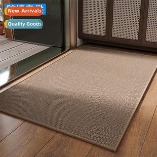 linen weave living floor carpet mat rubber Entrance