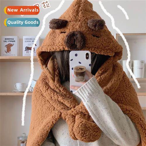 Kapi Bara water dolphin shawl fall  winter thickened warm bl