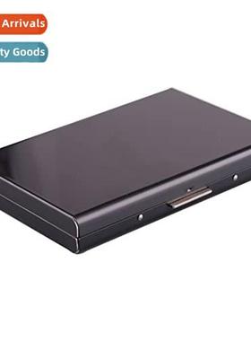 Promotial  anti-ft brush metal card case mens stainless stee