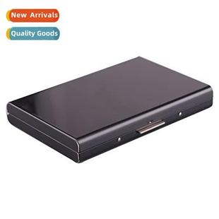 brush metal stainless anti stee mens case Promotial card