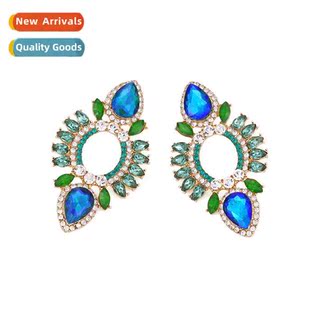 Design lg alloy wh stained glass earrings fashi persaly ligh
