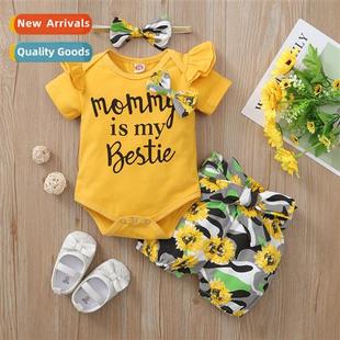 short fall print letter sleeved new 2022 spring Girls