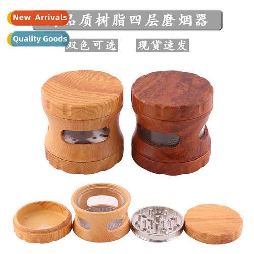 New Resin 63MM Four Layer Cigarette Grinder Manual Flat Teet