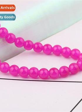 diy pin material 6mm jade baking color beads glass beads loo