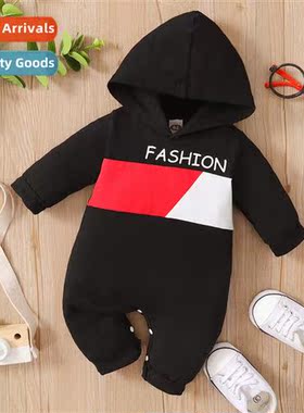 ins baby spring  fall  2022 new n lg-sleeved letter print ba