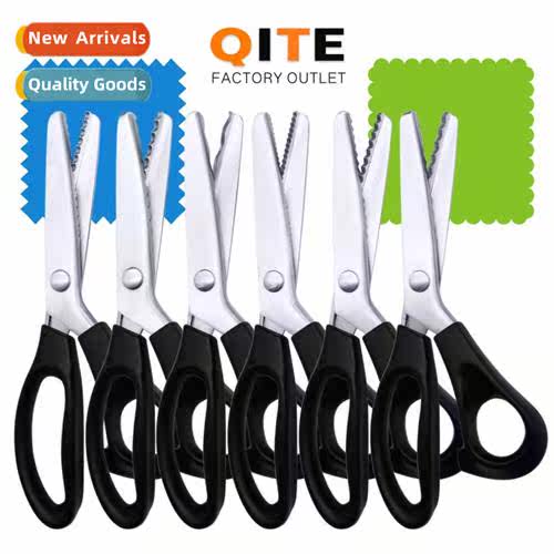 Triangle Circular Scissors Patterned Fabric Scissors Serrate