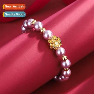 Gold Whe Champagne Natural Lotus Purple Peaceful Flower Pink