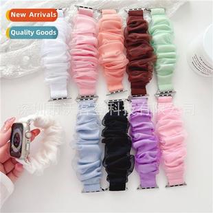 适用apple fashion organza  band nylon watch band apple watch