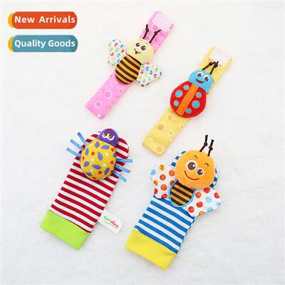 Baby Animal Watch B Baby Wristb/Sock Wh Rattle Rattle Paper