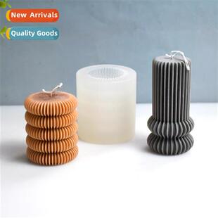 Striped Candle Mould Plaster Aromarapy Home Decorati Making