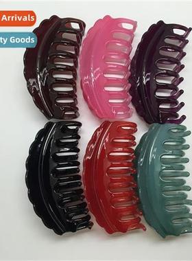 Shower Clip Hair Grip Pytail Large Clip Simple Solid Color P