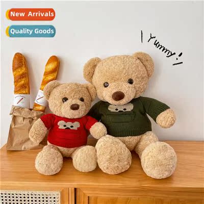 Genuine dressed sweater teddy bear cuddle bear doll plush to