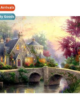 New h-applied diamd full  diamd living room art lscape decor