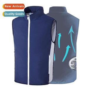 fan back undershirt summer cloth Mens inflatable cooling