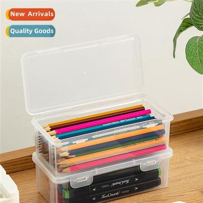 Transparent pencil case desktop statiery large-capacy pencil
