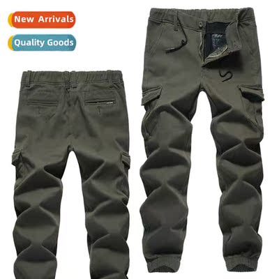 2022 winter padded and thickened mens work pants small feet