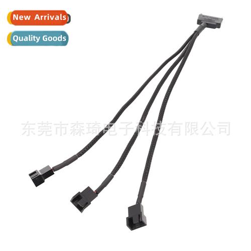 Computer fan cable FAN HUB SATA 15Pi male to fan small 4Pin