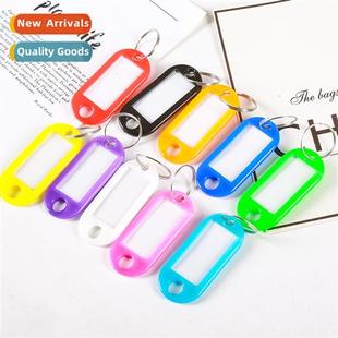 Ring Key Fob Classificati Colorful Tag Plastic