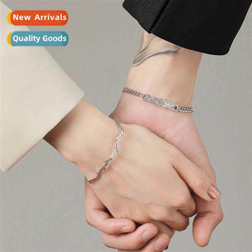 Wood has branches couple bracelet men  women a pair  simple