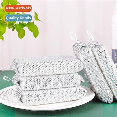 Japan Imported Silver I Antibacterial Aluminum Kchen Spge 3P