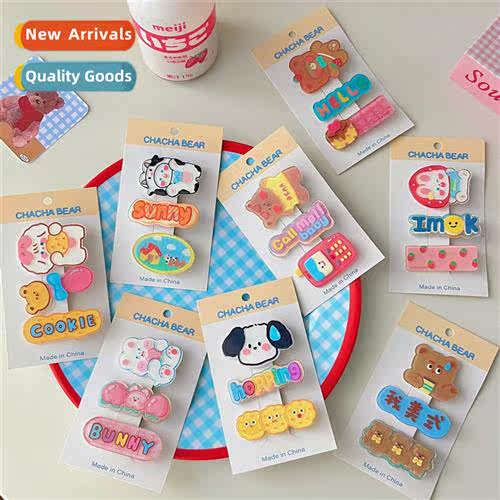 Hair accessories headdress acrylic  clips original ins wind