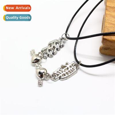 Fashi Trend Colorless Black Waxed Lear String Necklace