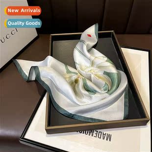 Tea flower silk lg scarf women hundred mulberry silk silk sc