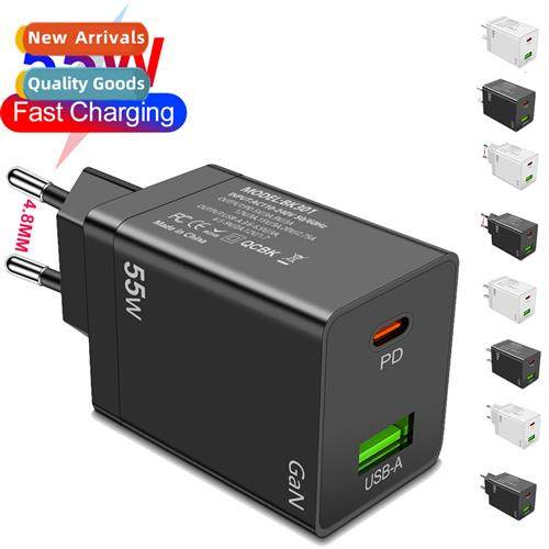 55W Gallium Nride PD fast charging cell phe GaN charger char