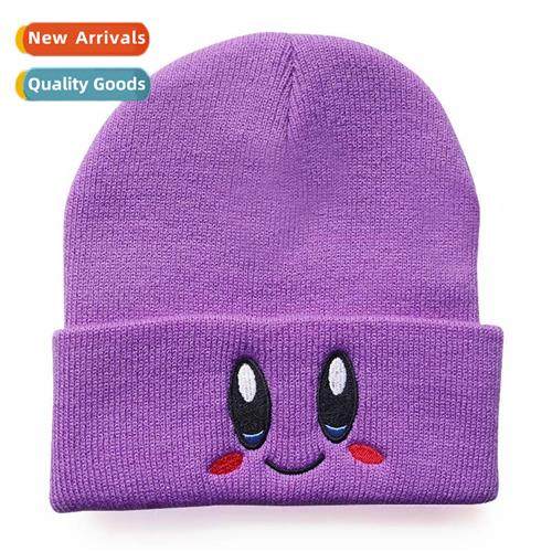 8 colors autumn  winter star  kabi wool cap cute smiley face