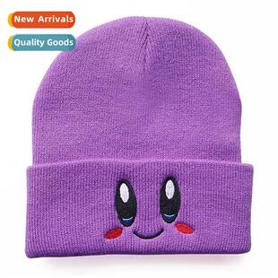 8 colors autumn  winter star  kabi wool cap cute smiley face