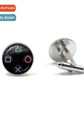 Jewellery Game Ctroller Time Gem French Cufflinks Silver Men
