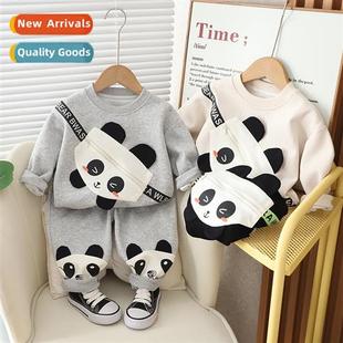 2023 new sleeved fall sweater carto Boys childrens