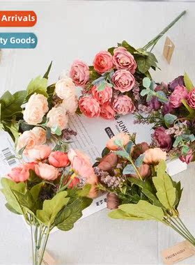 Vintage European-style simulati flowers Lulian tea rose fake