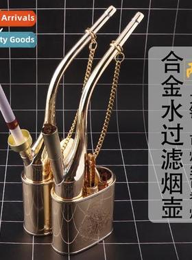 Metal health old vintage hookah pot imati copper gold-plated
