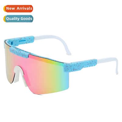 Fashi large frame sunglasses coated wh real film sunglasses