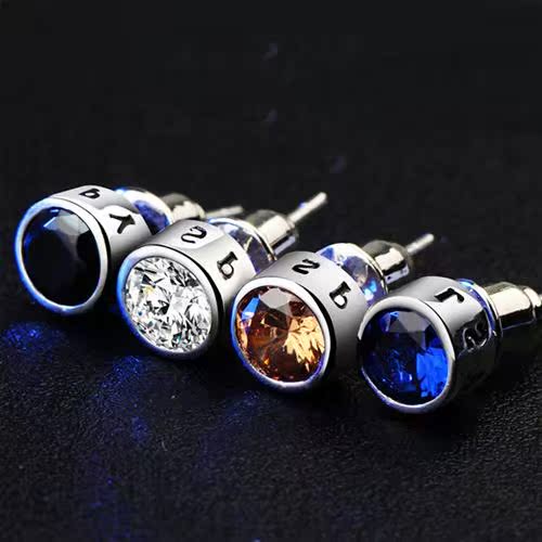 earrings persalized drilling single earrings men  women Japa
