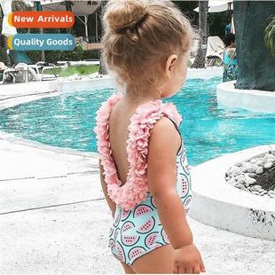 Girls Watermel Bikini Kids Swimm Flower Baby 20223 Swimsu