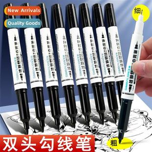 1.0mm Pen Oil based Tip Outlining Dual Black Marker 685