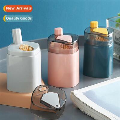 Plastic toothpick holder creative press type automatic pop-u