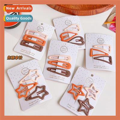 Simple temperament  clip side clip girl bangs clip Korean ve