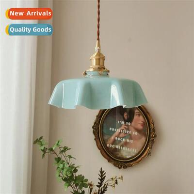 American small chelier antique brass buds light luxury glass