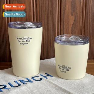 retro ins Korean letters cream French insulati style cup car