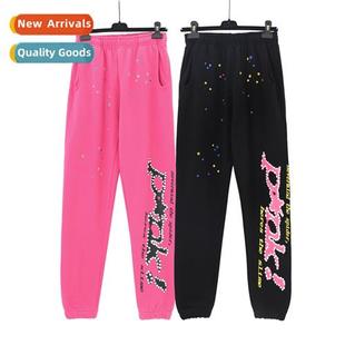 Womens Sp5der Terry Thug Swea Hoodie Mens Pink Young 555555