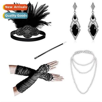 1920s Gatsby bachelorette party fear headdress headb masquer